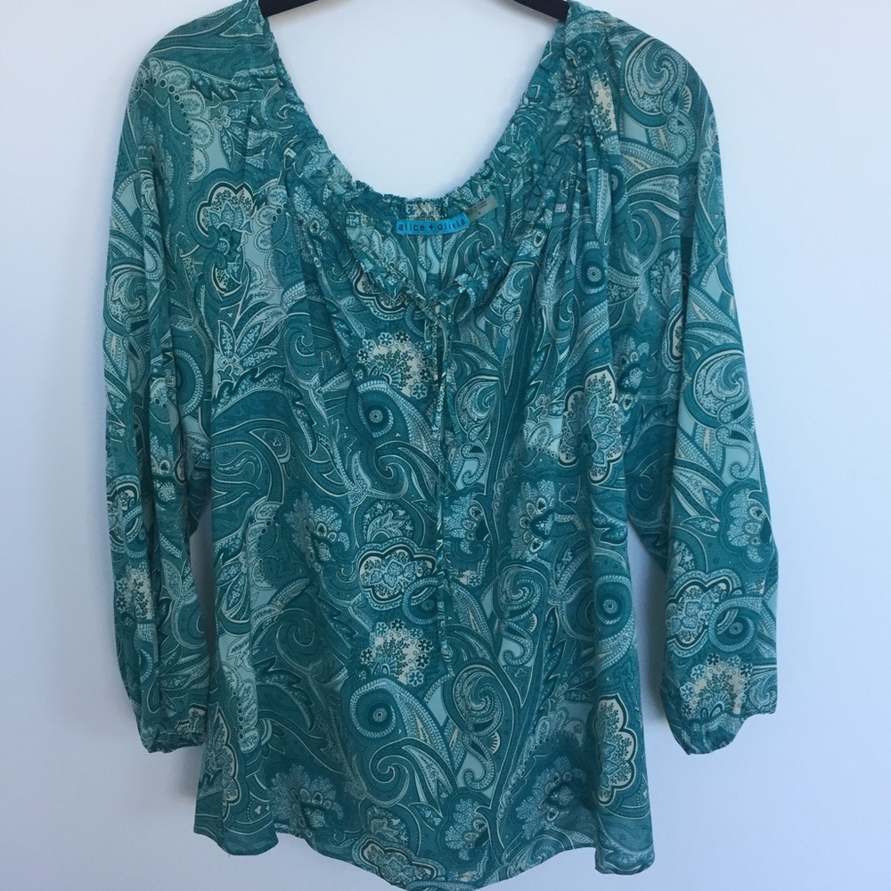 Alice + Olivia silk top - Picture 2 of 4