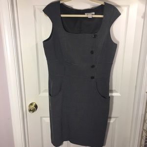 Black and white polka dot vintage cut dress, WHBM