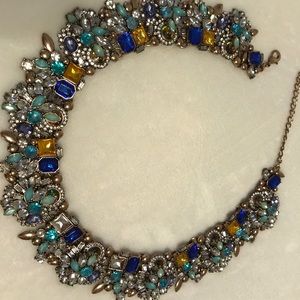 Blue themed statement necklace