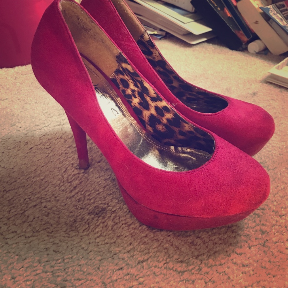 Pink Traffic high heels