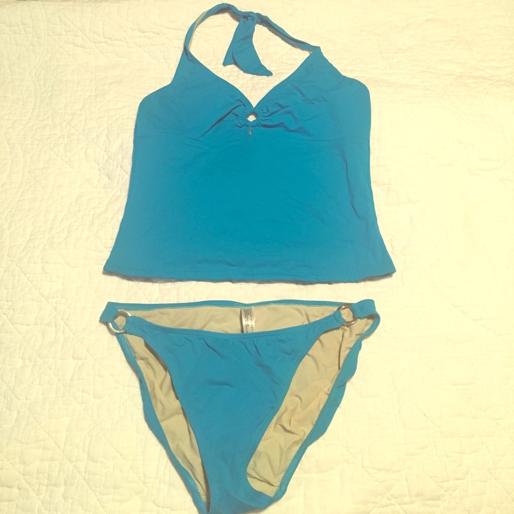 Banana Republic teal swim suit small