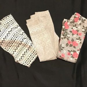 Size 5 girls leggings Lot