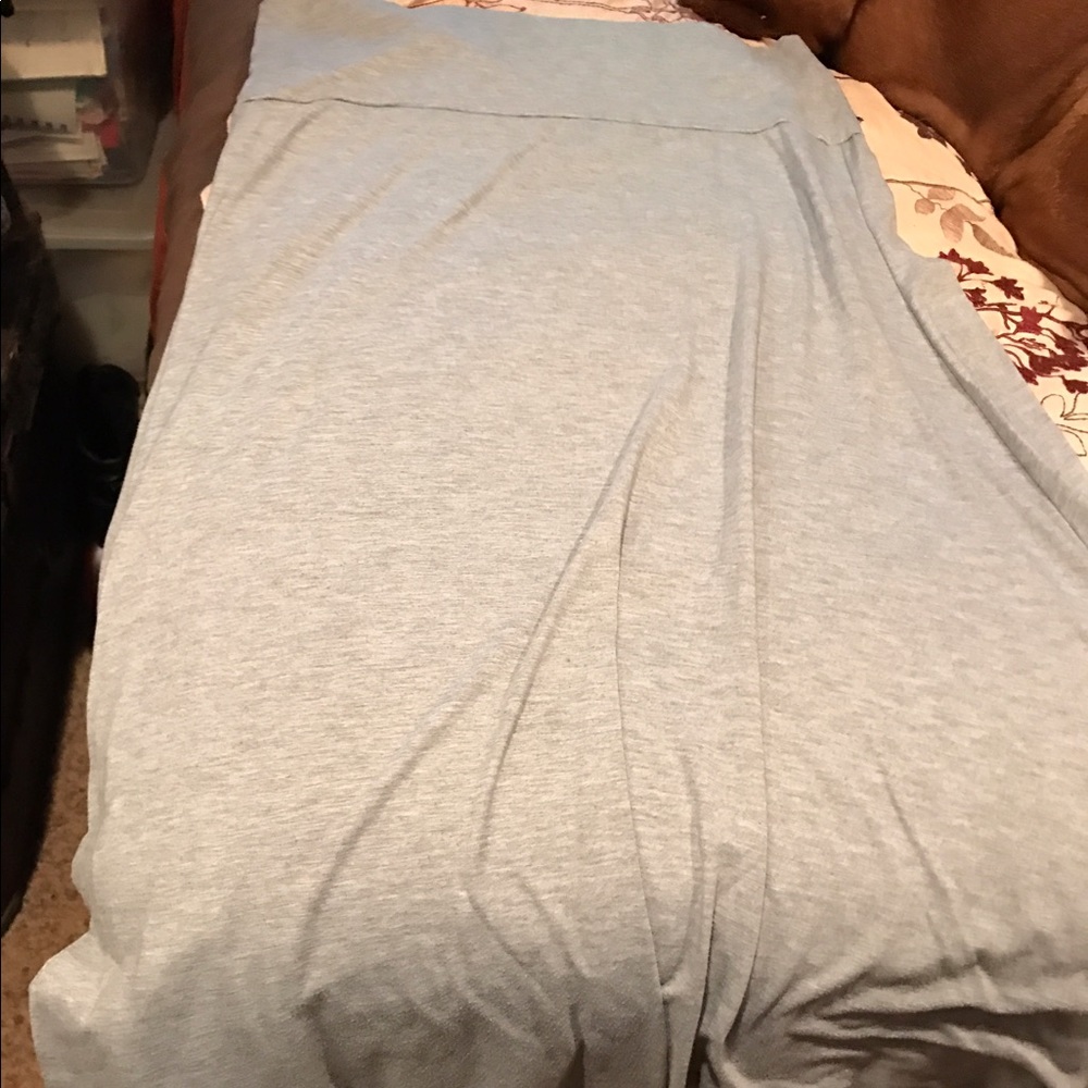 Lularoe Long Jersey Knit maxi  Skirt gray XL