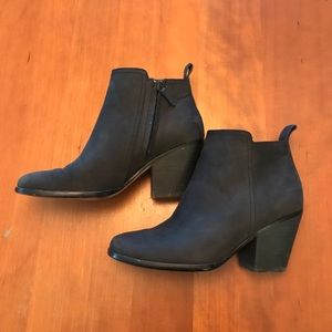 Cole Haan black nubuck booties