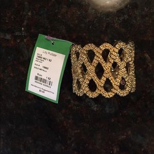 Lilly Pulitzer gold cuff