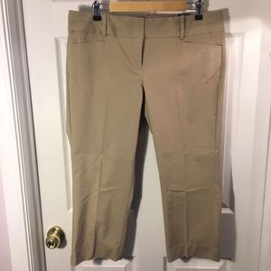 Exact stretch camel crop pants, The Limited
