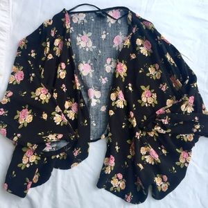 F21 floral kimono