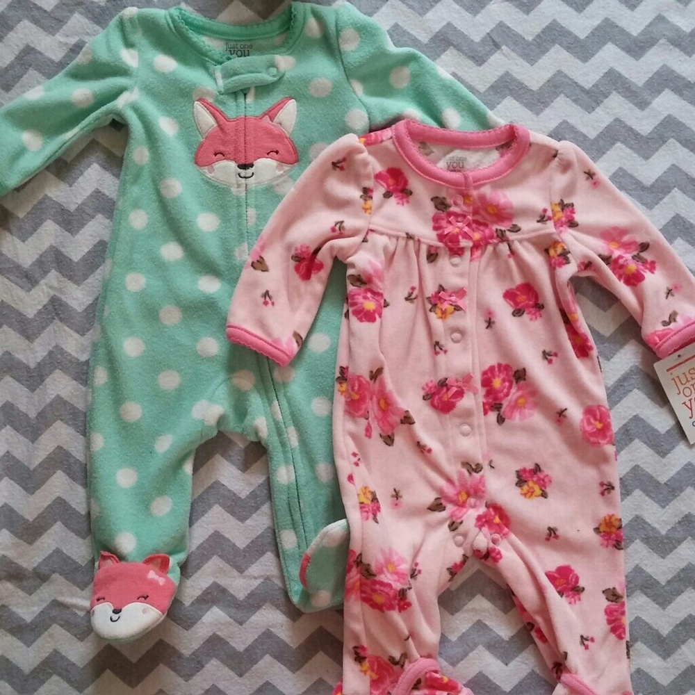 Newborn footed sleeper bundle