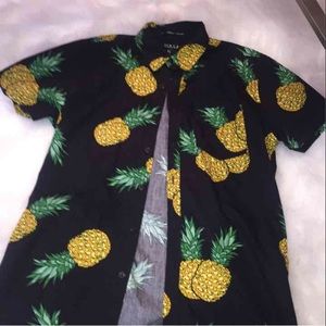 Button down pineapple dress shirt