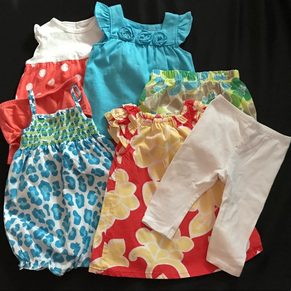 7 piece girls summer Lot 9 months