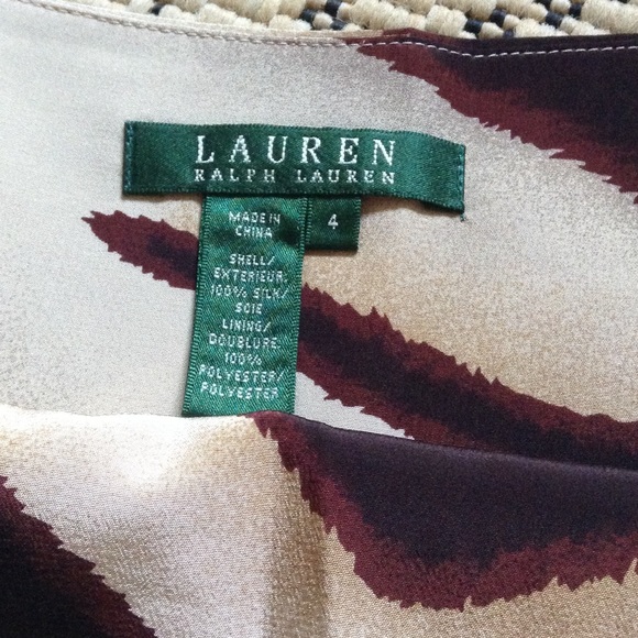 🆕 Ralph Lauren Zebra Print Silk Skirt 🌰🐚☀️ - Picture 3 of 6