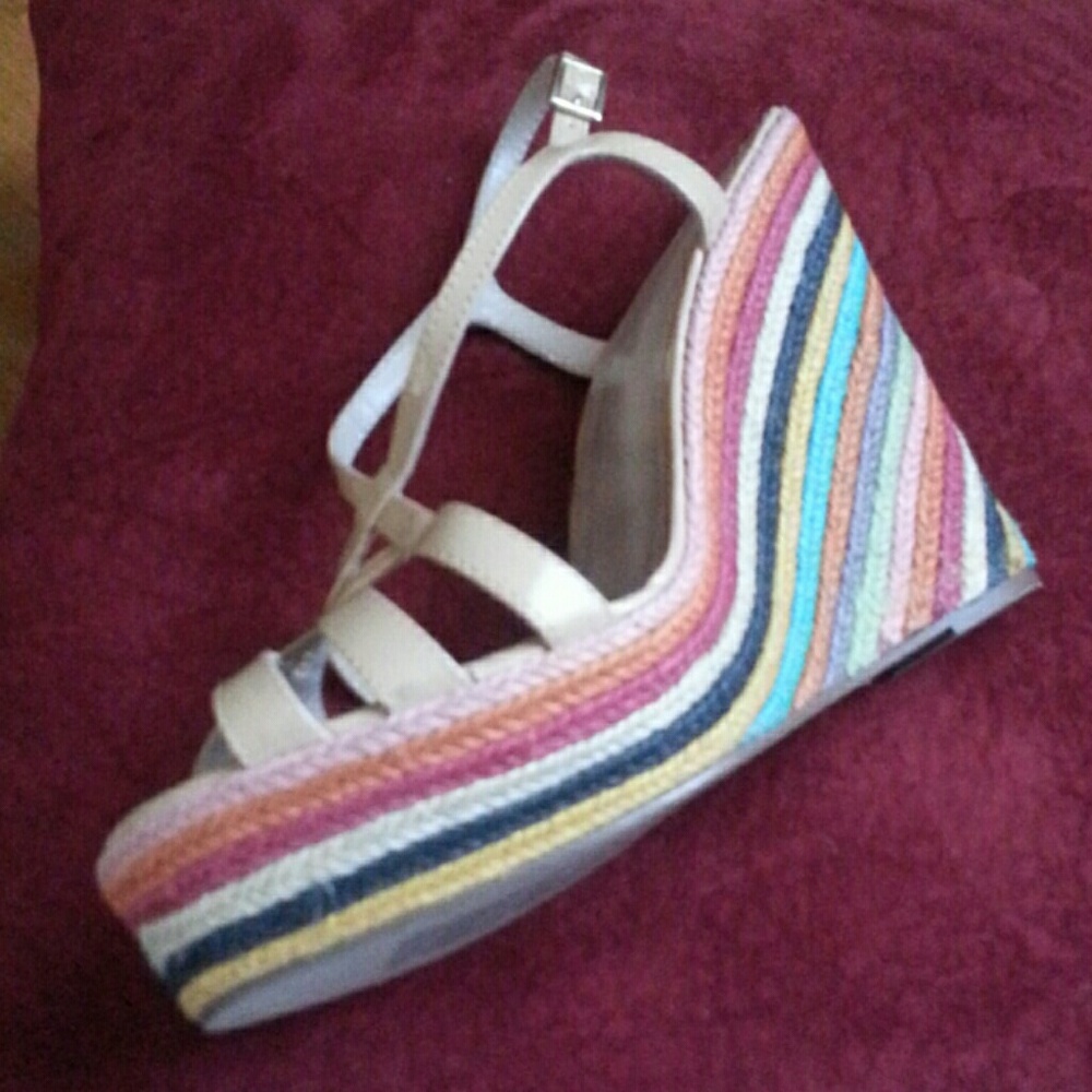 Cato Multicolor Wedges Sandal . NWOT