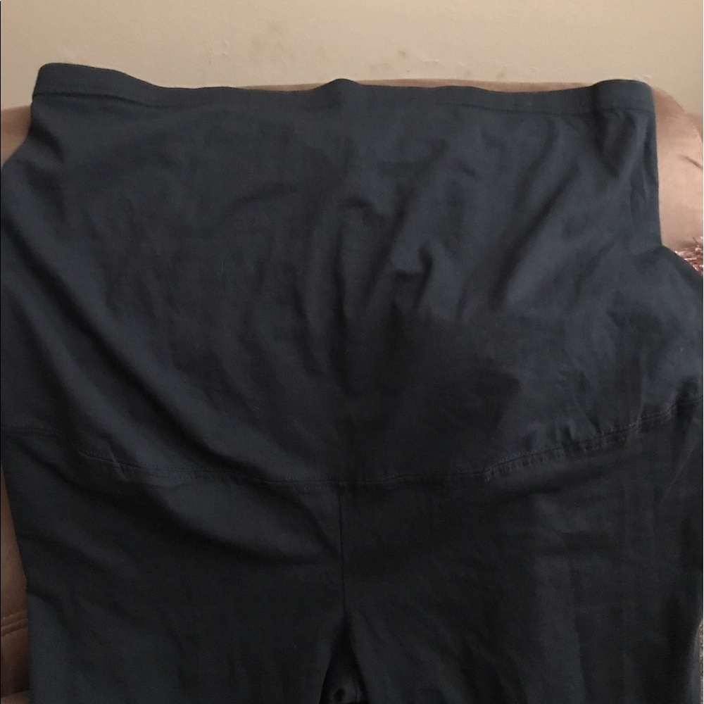 Black maternity leggings