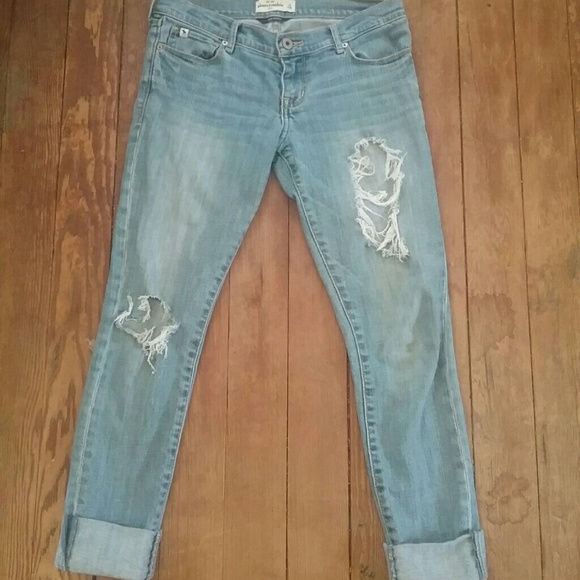 abercrombie kids Denim - A&F distressed jeans