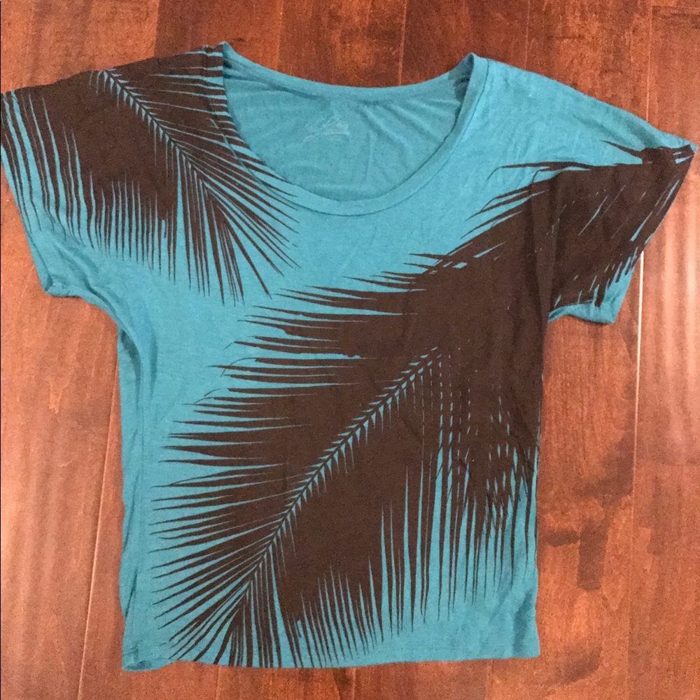 Peacock Feather Oversized Tee