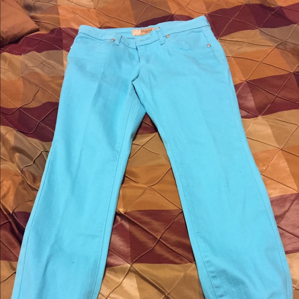 Hybrid & Company Turquoise skinny jeans