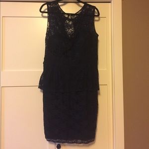 Navy Lace Eliza J Cocktail Dress
