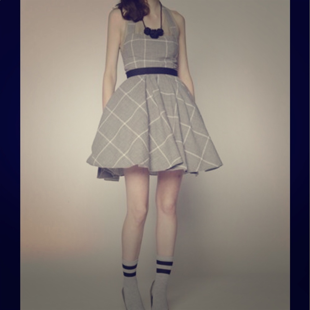Jonathan Simkhai Grey Apron Dress. NWT. Size 8