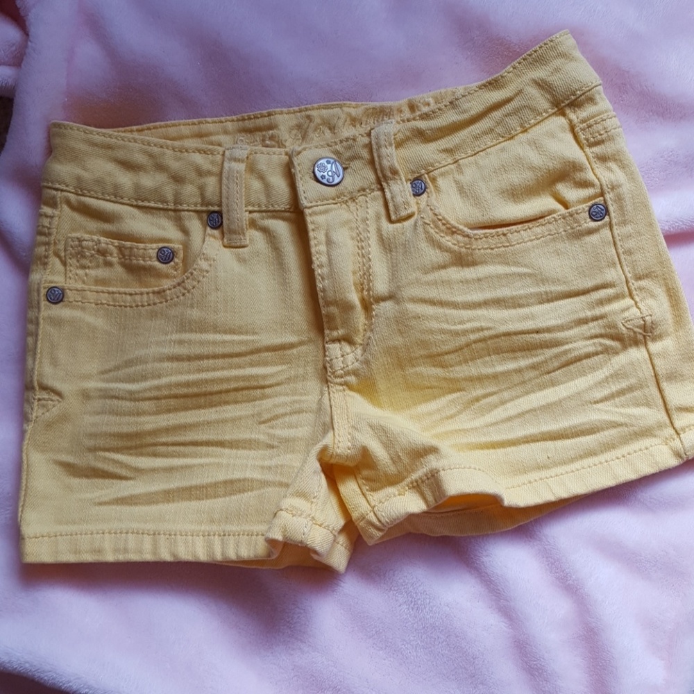 Light Yellow Jean Shorts
