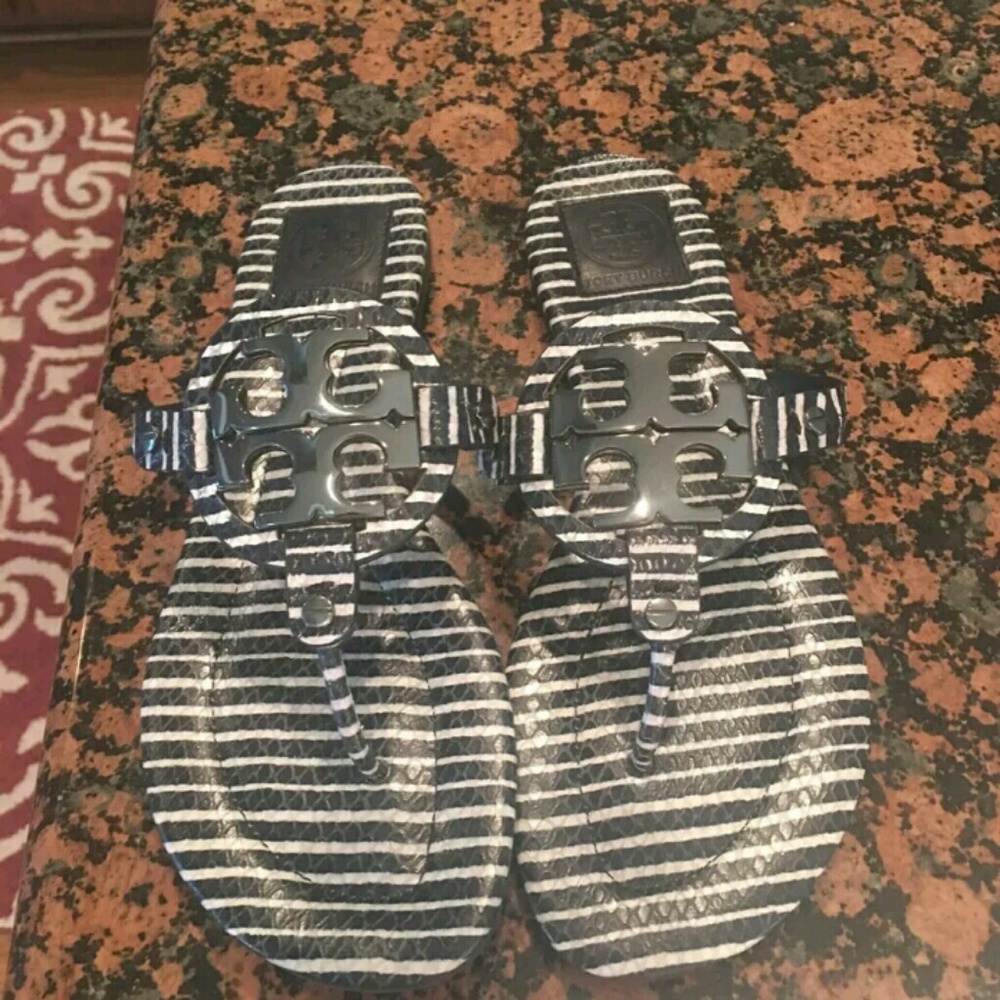New Tory Burch Miller. Leather Stripes