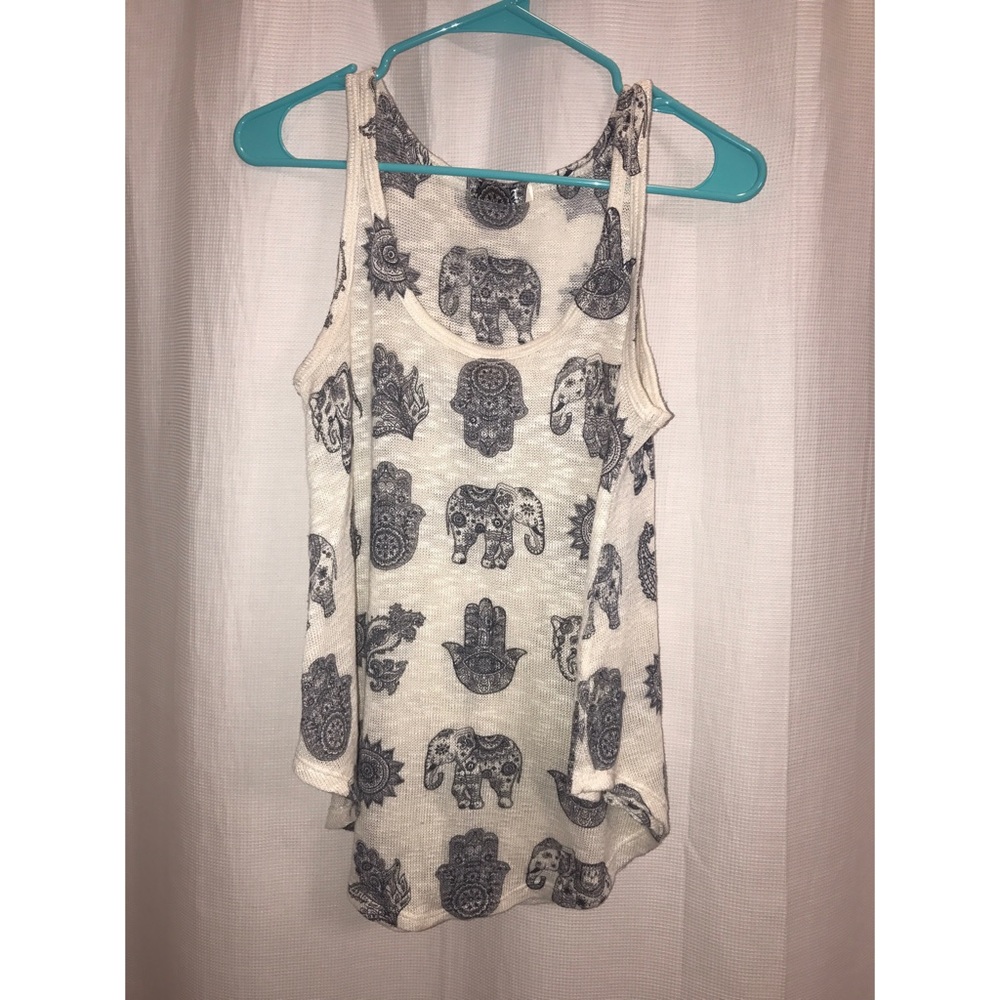 Elephant Print Tank