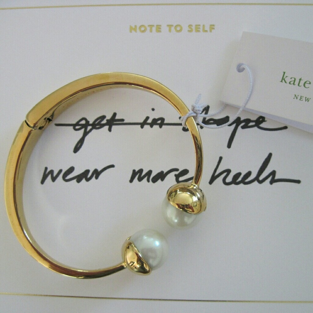 !PRICE DROP! Kate Spade Pretty Pearly Hinged Cuff