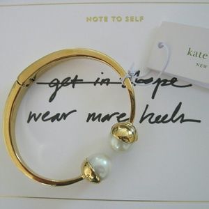 !PRICE DROP! Kate Spade Pretty Pearly Hinged Cuff