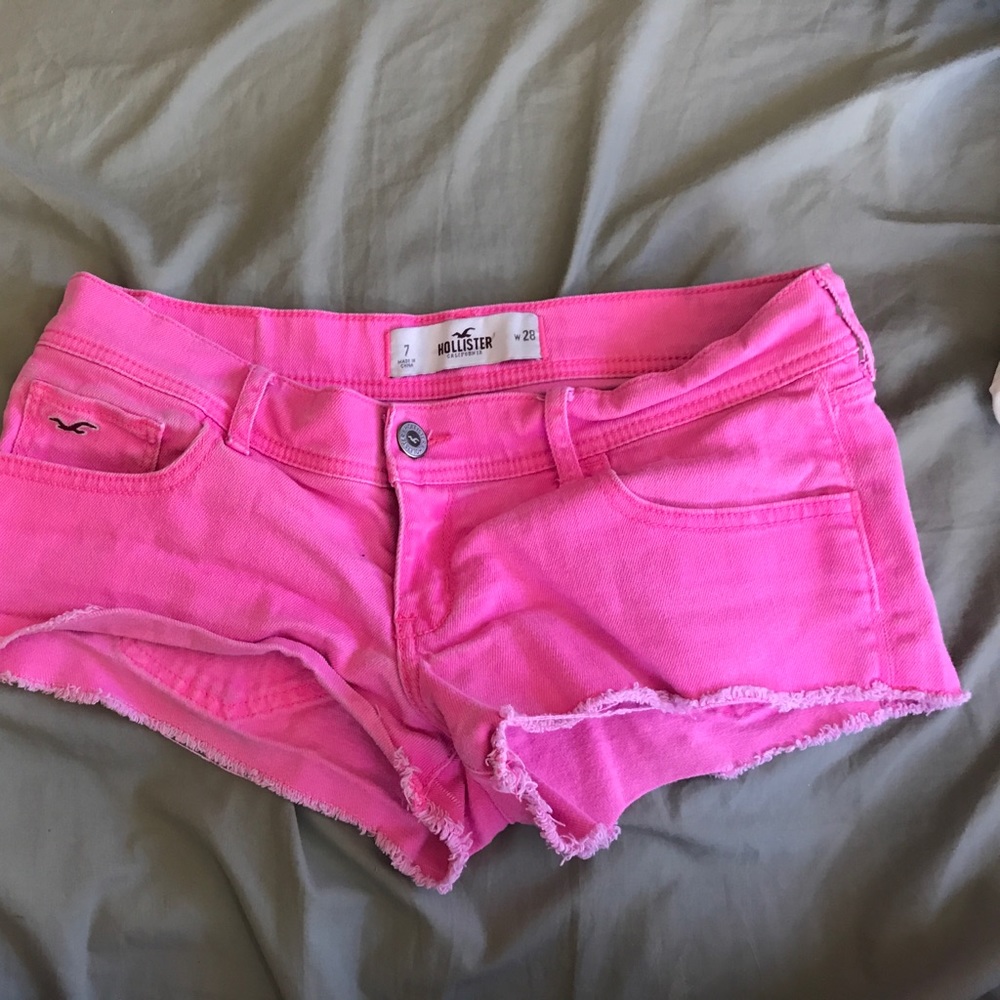 Pink hollister shorts