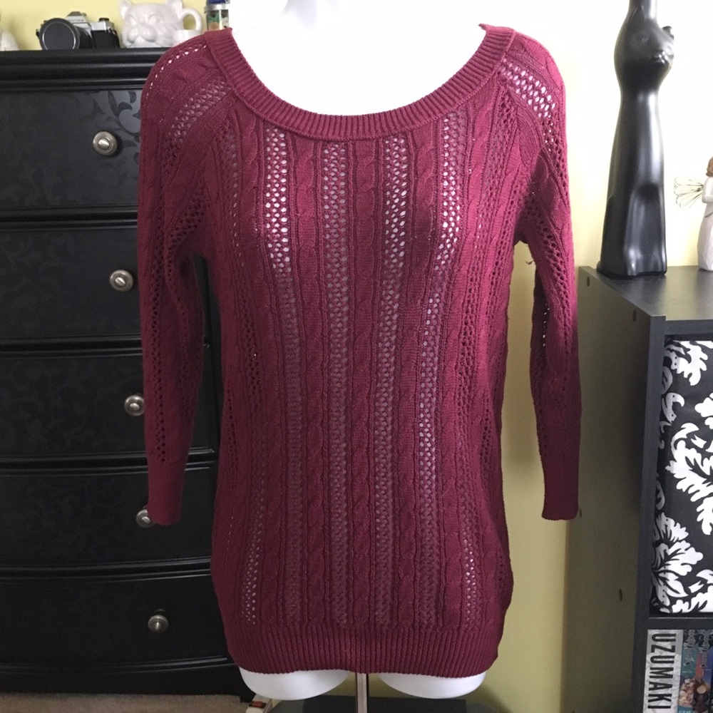 SO 3/4 Sleeve Sweater