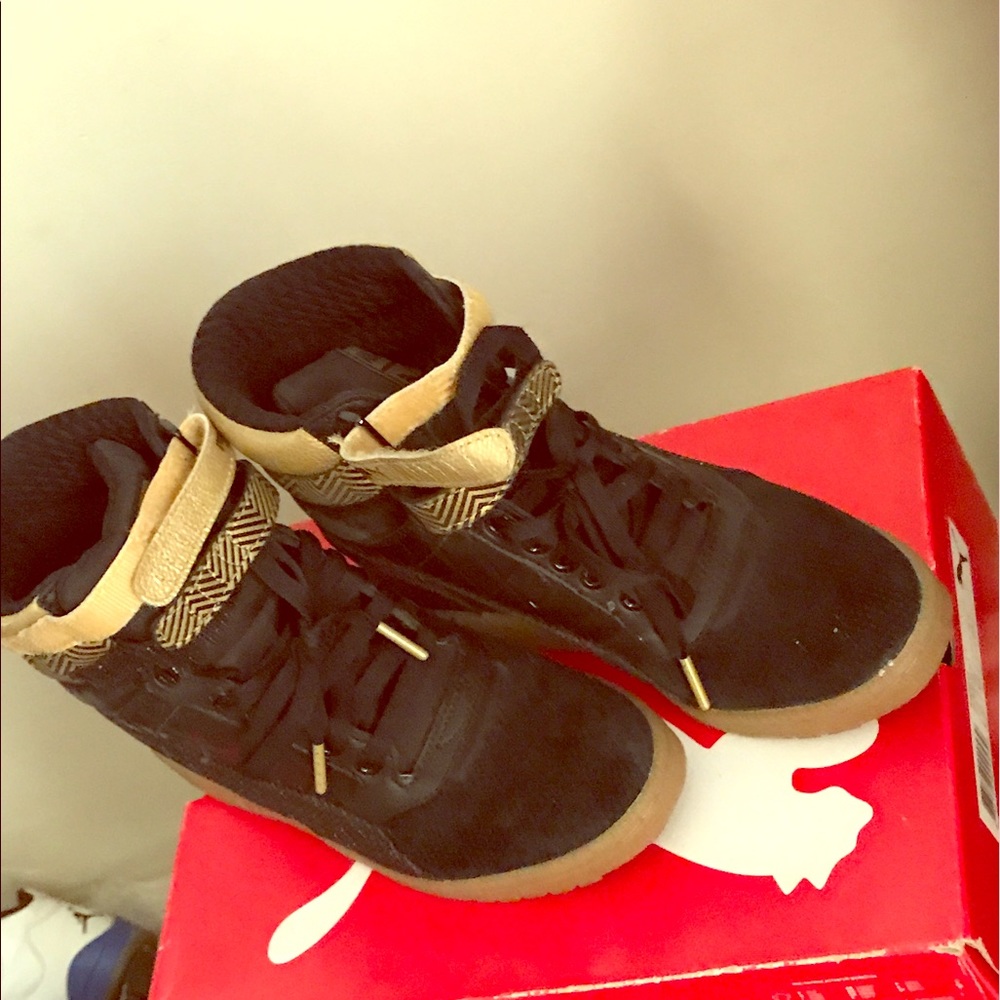 Puma shoes black and brown