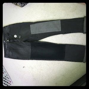 Boohoo patchwork jeans