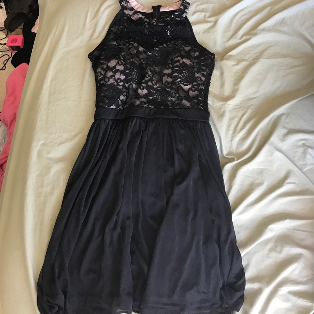 Black lace dress