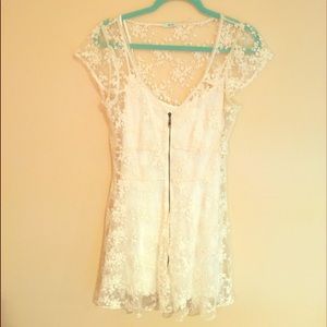 White lace Urban Outfitters dress