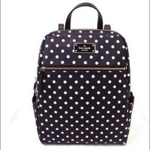 Kate Spade ♠️ Polka dot Backpack