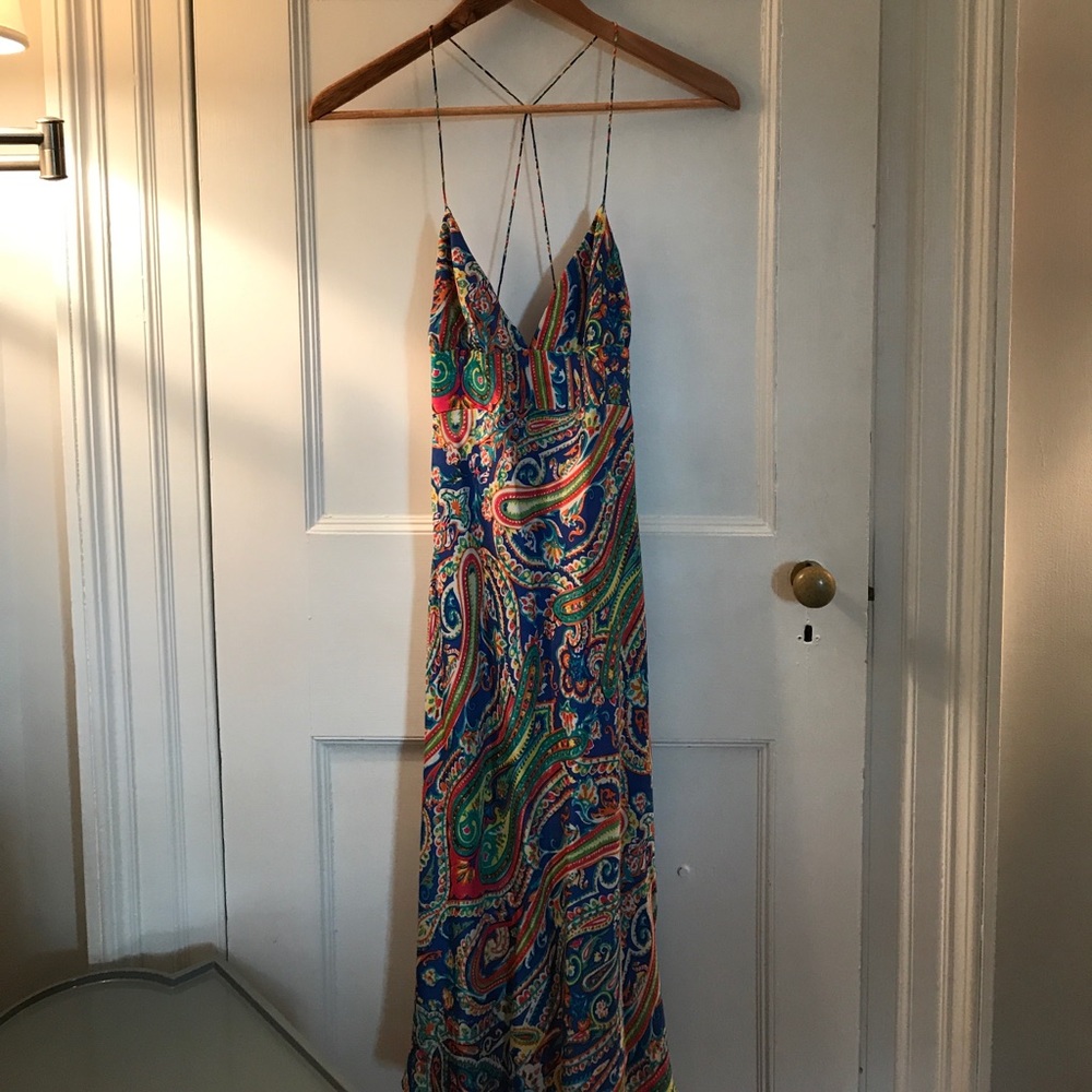 Ralph Lauren Blue Label Dress BLUE PAISLEY