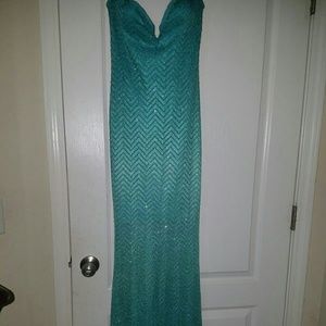 Turquoise mermaid dress