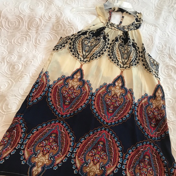 Boho Sleeveless Mini Dress - Picture 3 of 6