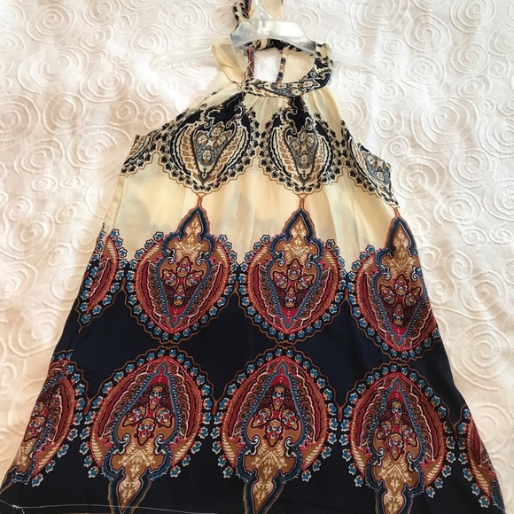 Boho Sleeveless Mini Dress - Picture 5 of 6
