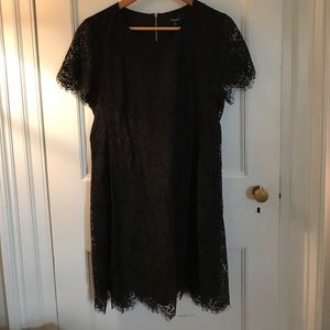 NWT Black Lace Madewell Dress. Size 8