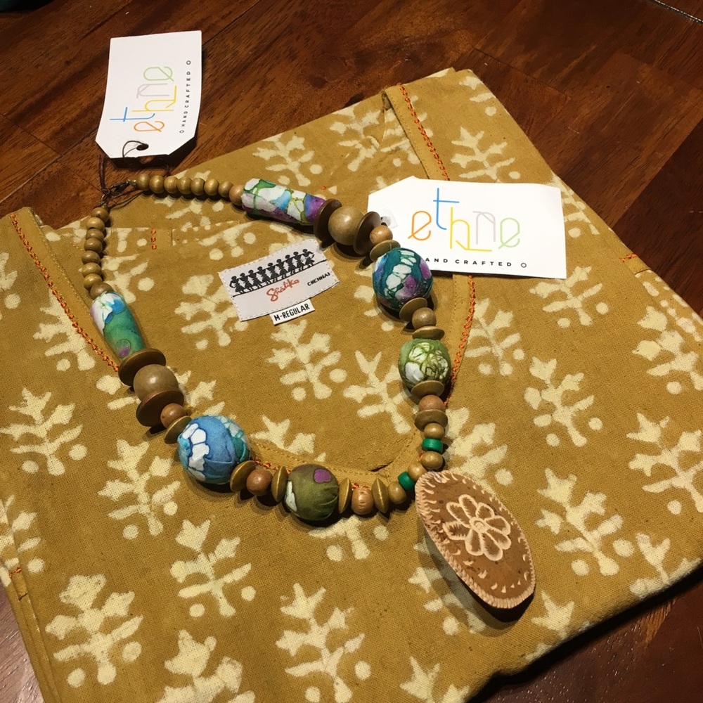 Handmade West African ethnic style necklace