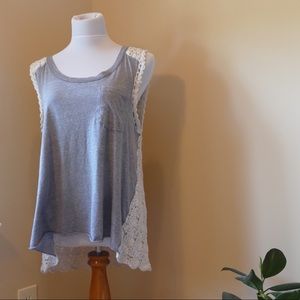 Free People crochet-back tank