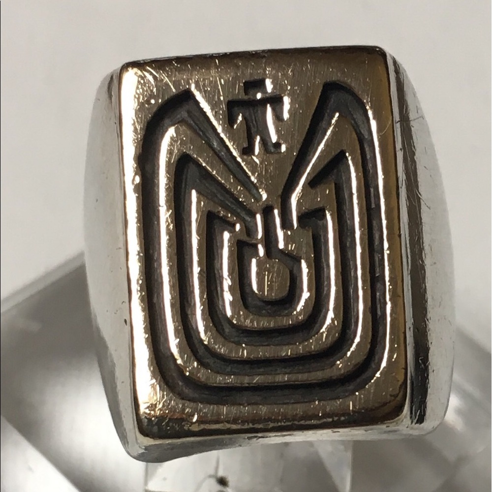 Vintage Hopi Native American  SS/14K ring
