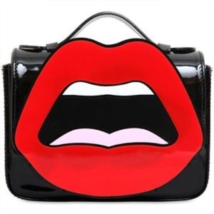 Cesca Black Patent Purse