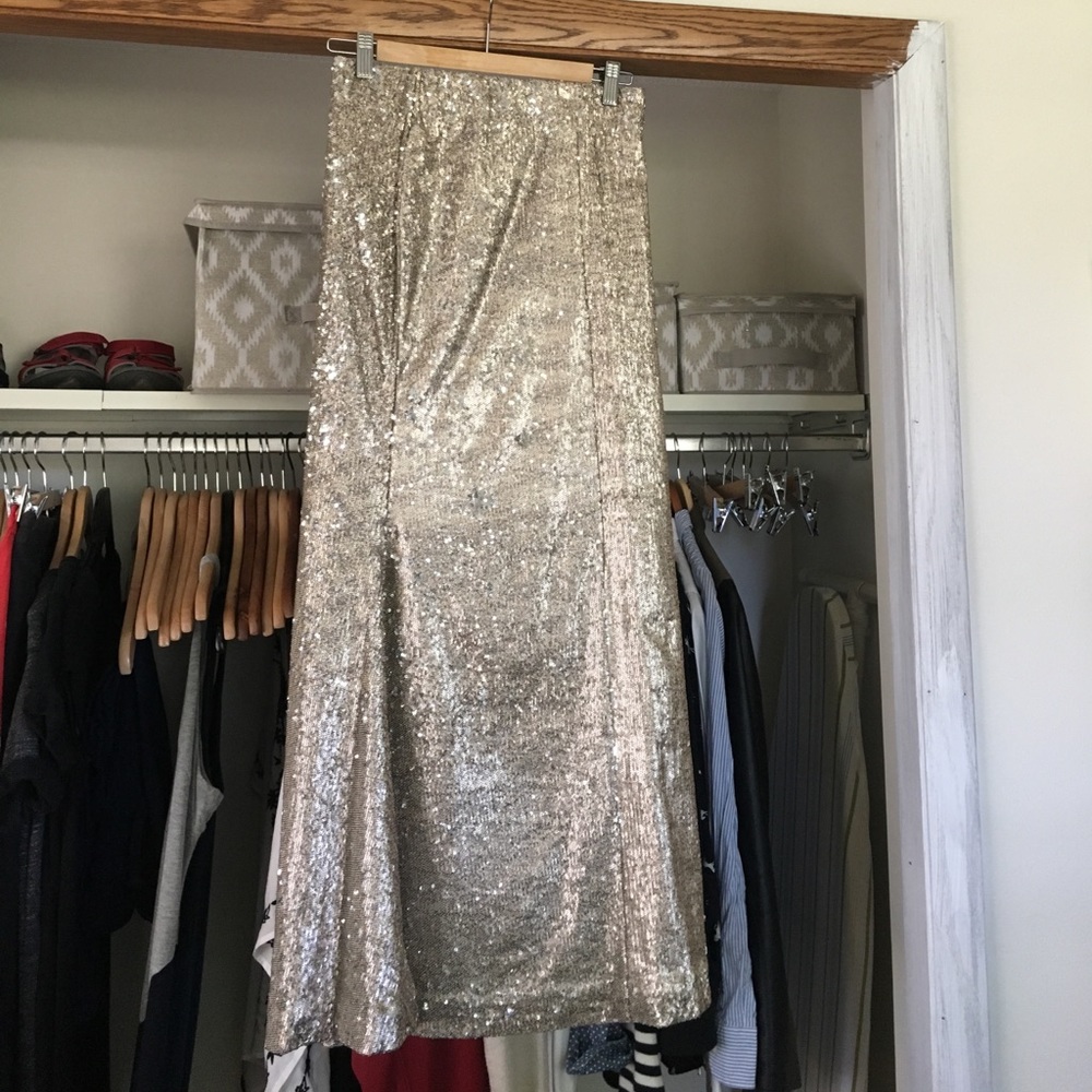 Anthropologie sequined skirt