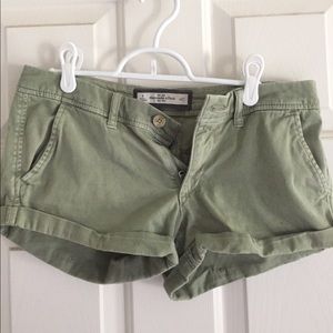 Abercrombie khaki cotton shorts