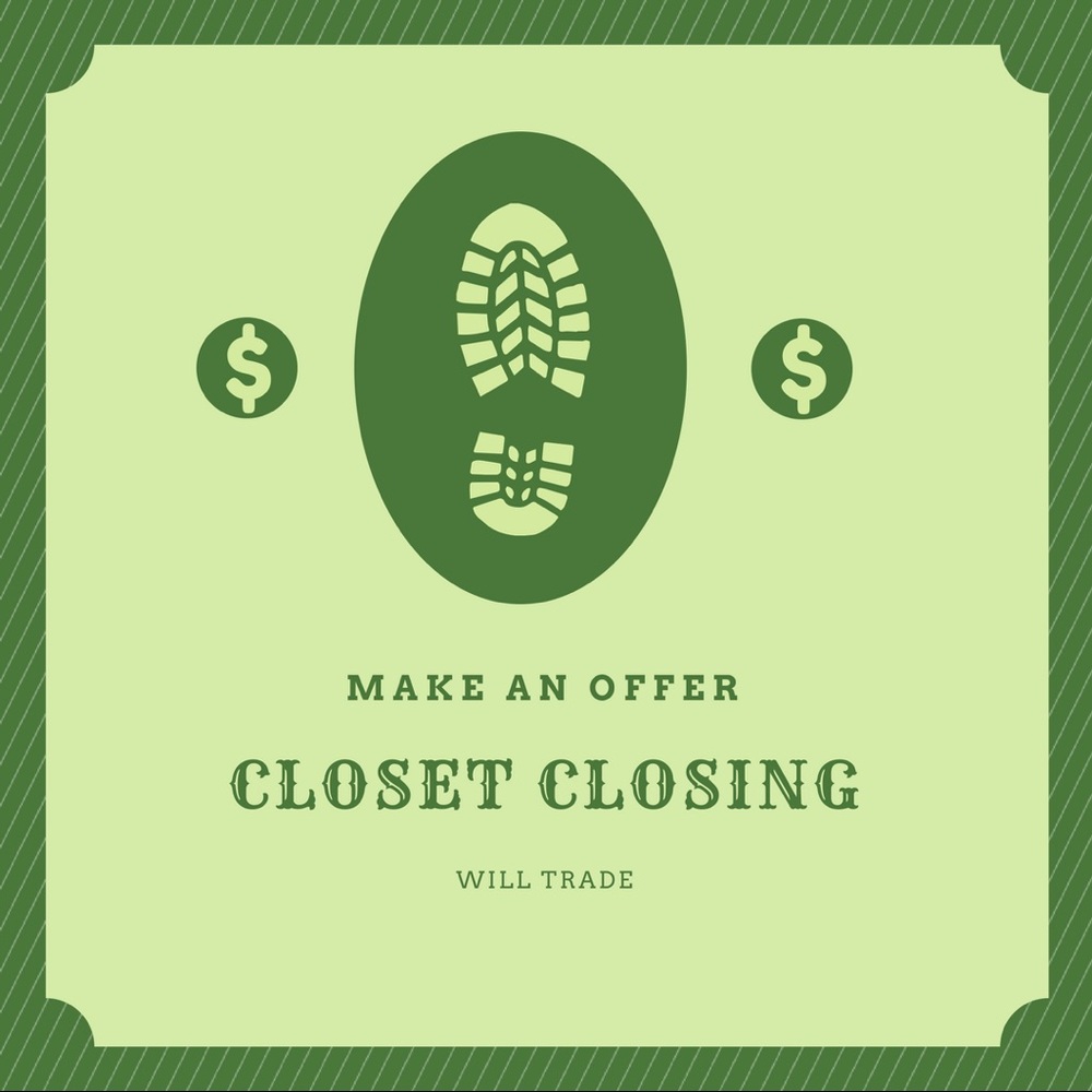 Closet closing. All offers considered. Will trade.