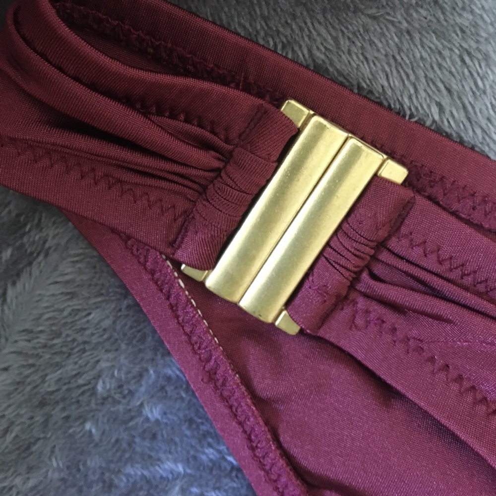 J crew burgundy bikini bottoms