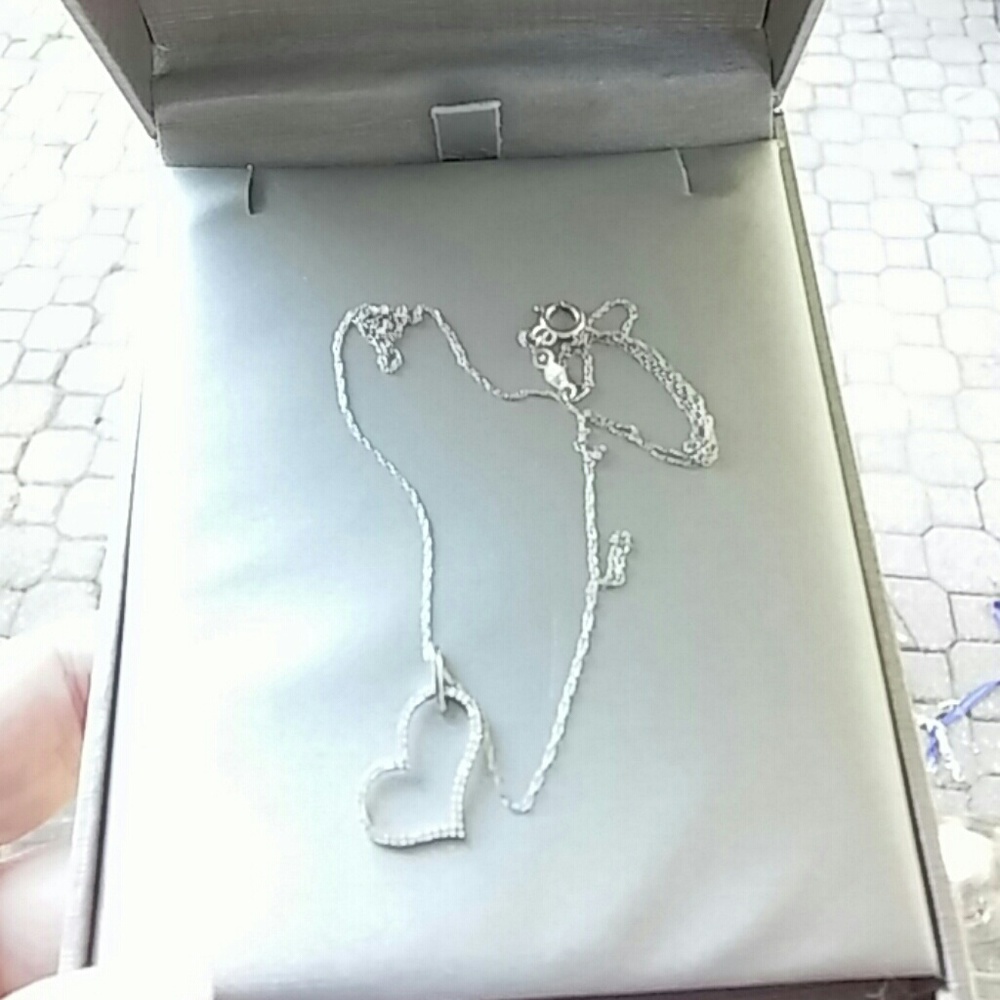 Zales diamond heart necklace
