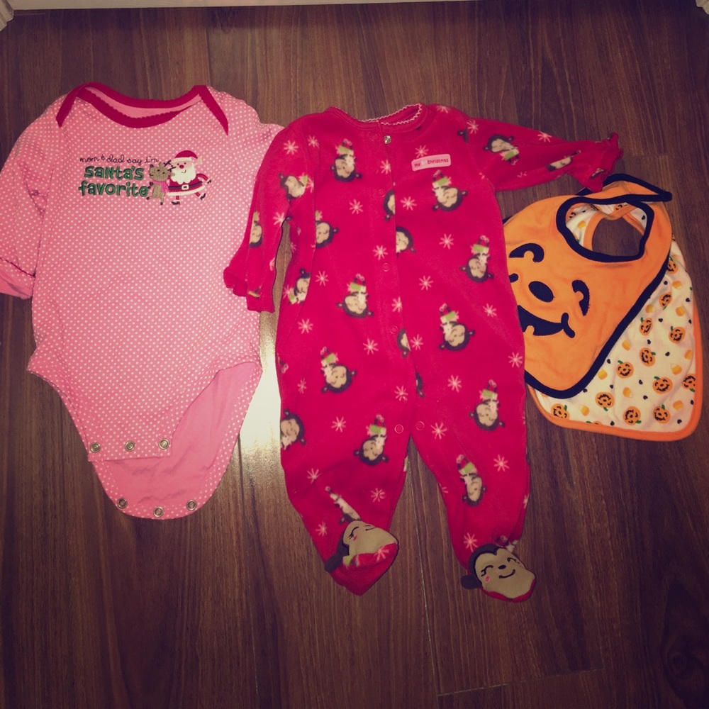 Never been worn holiday baby clothes!