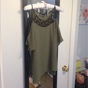 NY&Co cold shoulder shirt